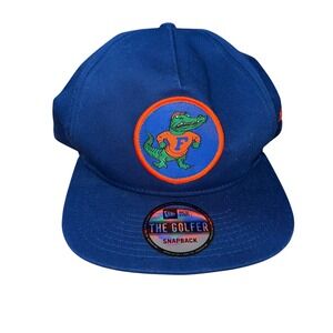 New Era Florida Gators Snapback Hat‎ The Golfer Orange Gator Logo Blue NWT OSFM